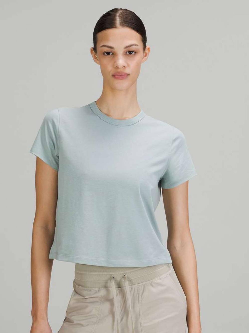 Lululemon Classic-Fit Cotton-Blend T-Shirt in Silver Blue